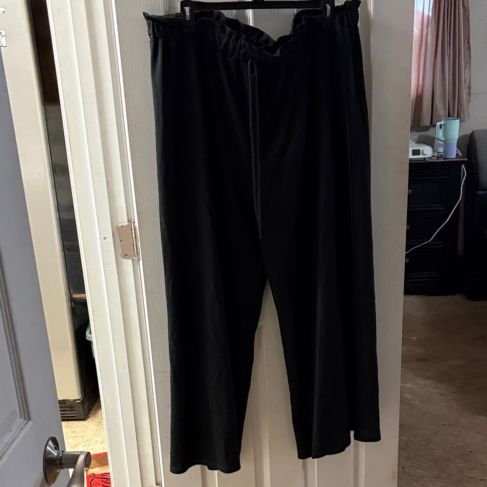 Source Unknown Black Wide Leg Pants